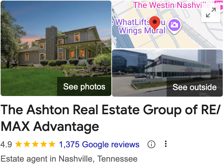 Ashton Real Estate Group Google Business Profile