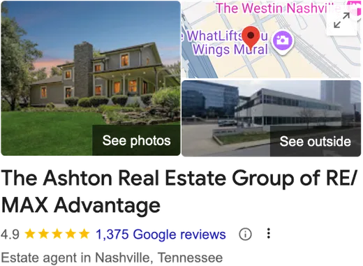 Ashton Real Estate Group Google Business Profile